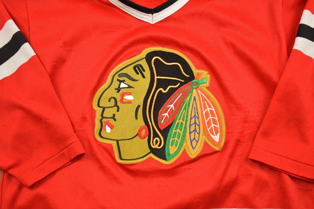 Vintage 1990s Chicago Blackhawks CCM NHL Hockey Jersey Men's Medium - Image 3
