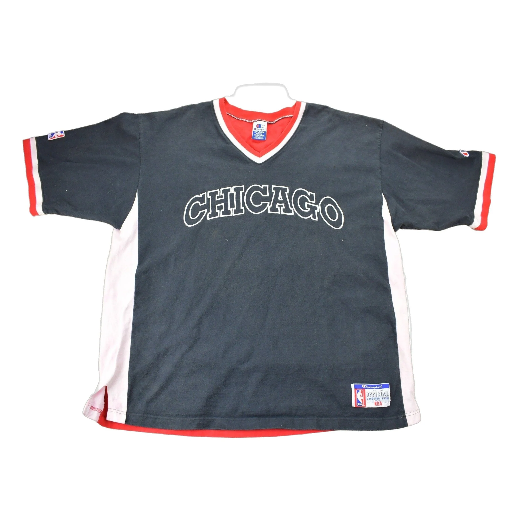 Vintage 1990s Chicago Bulls NBA Champion Shooting Shirt NBA Sportswear Men's 2XL