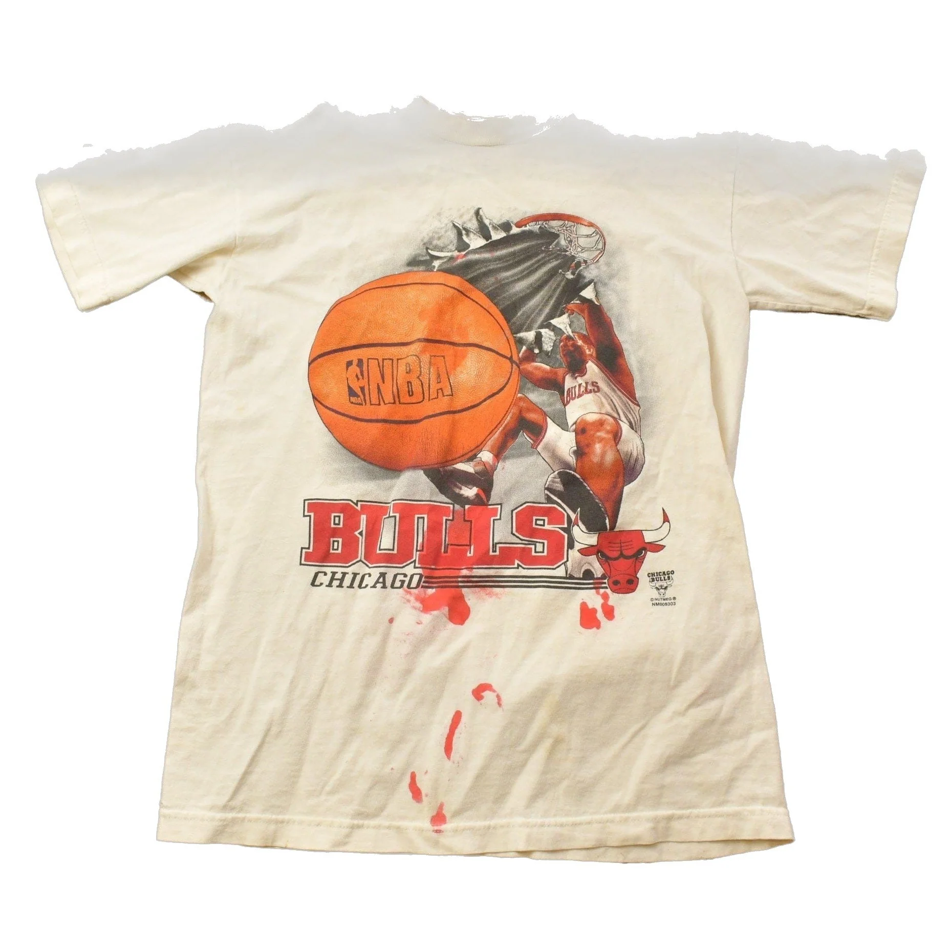 Vintage 1990s Chicago Bulls NBA Graphic T-Shirt Men's XS