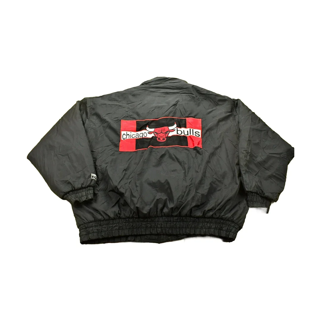 Vintage 1990s Chicago Bulls NBA Logo 7 Windbreaker Men's 2XL