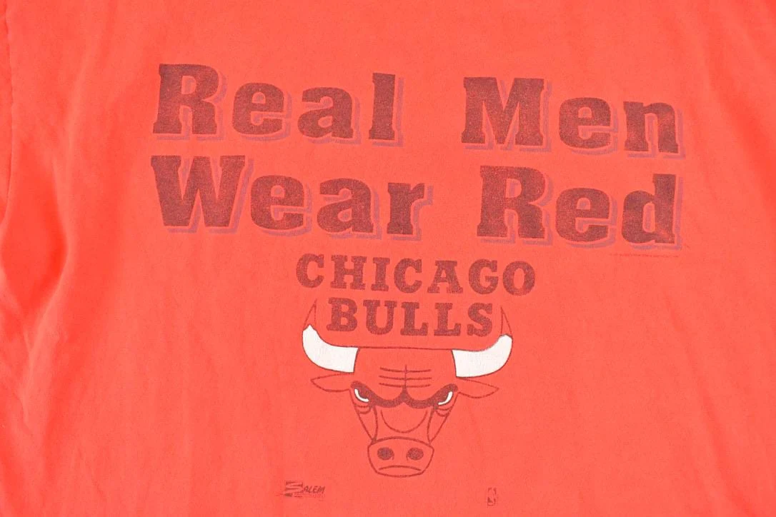 Vintage 1990s Chicago Bulls NBA T-Shirt Men's XL - Image 3