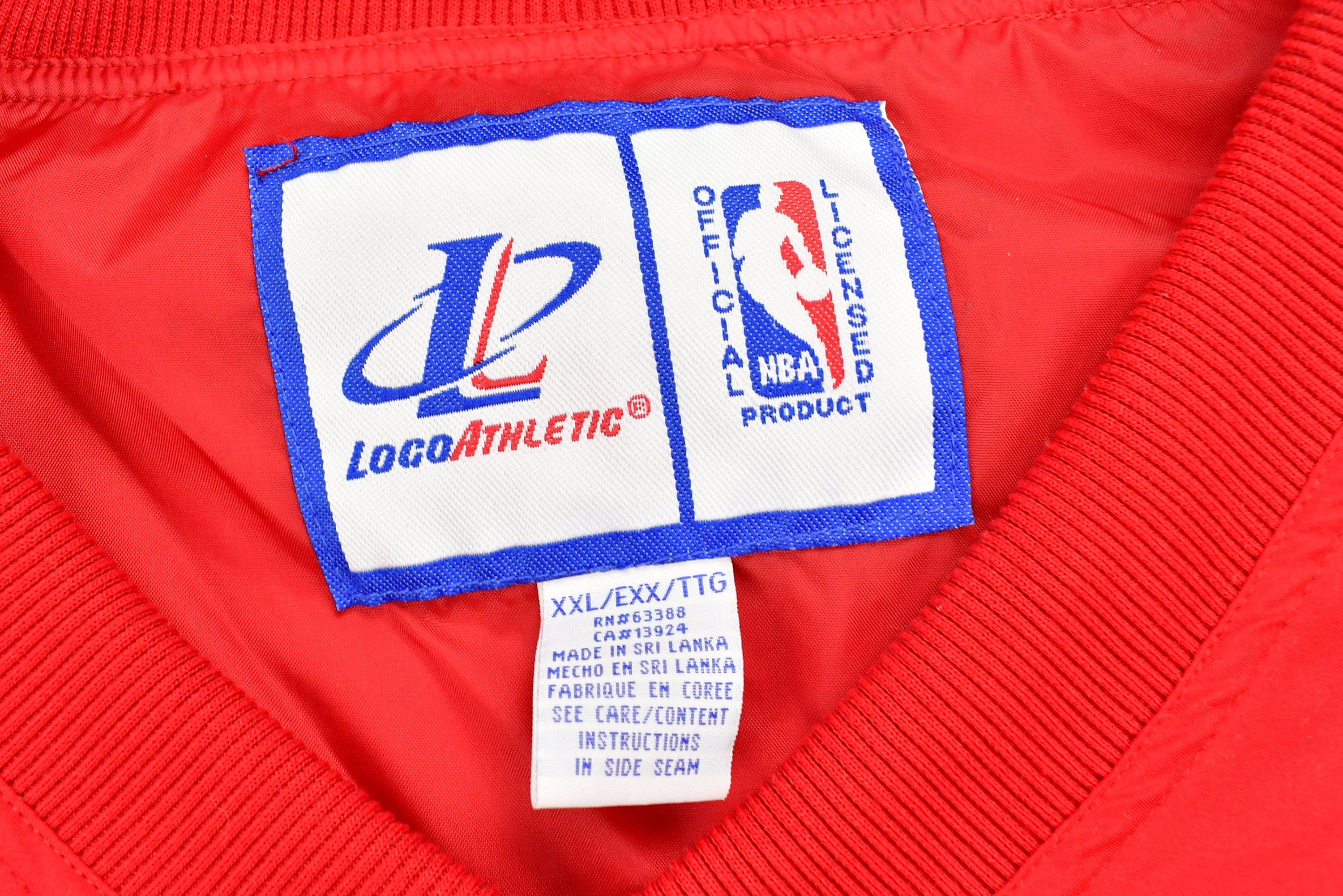 Vintage 1990s Chicago Bulls NBA Windbreaker Jacket Men's 2XL - Image 5
