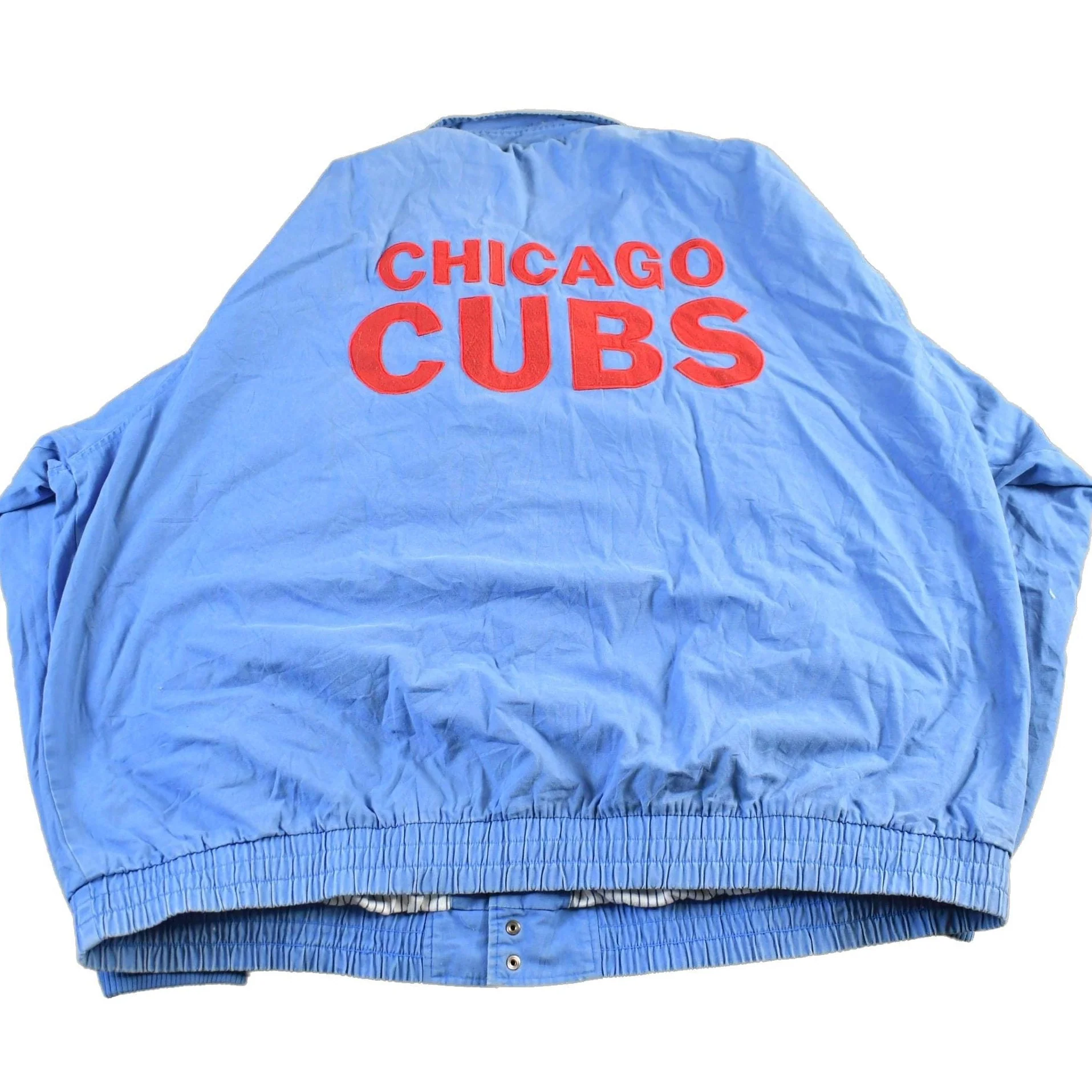 Vintage 1990s Chicago Cubs MLB Embroidered Logo Windbreaker Jacket Men's 5XL - Image 2