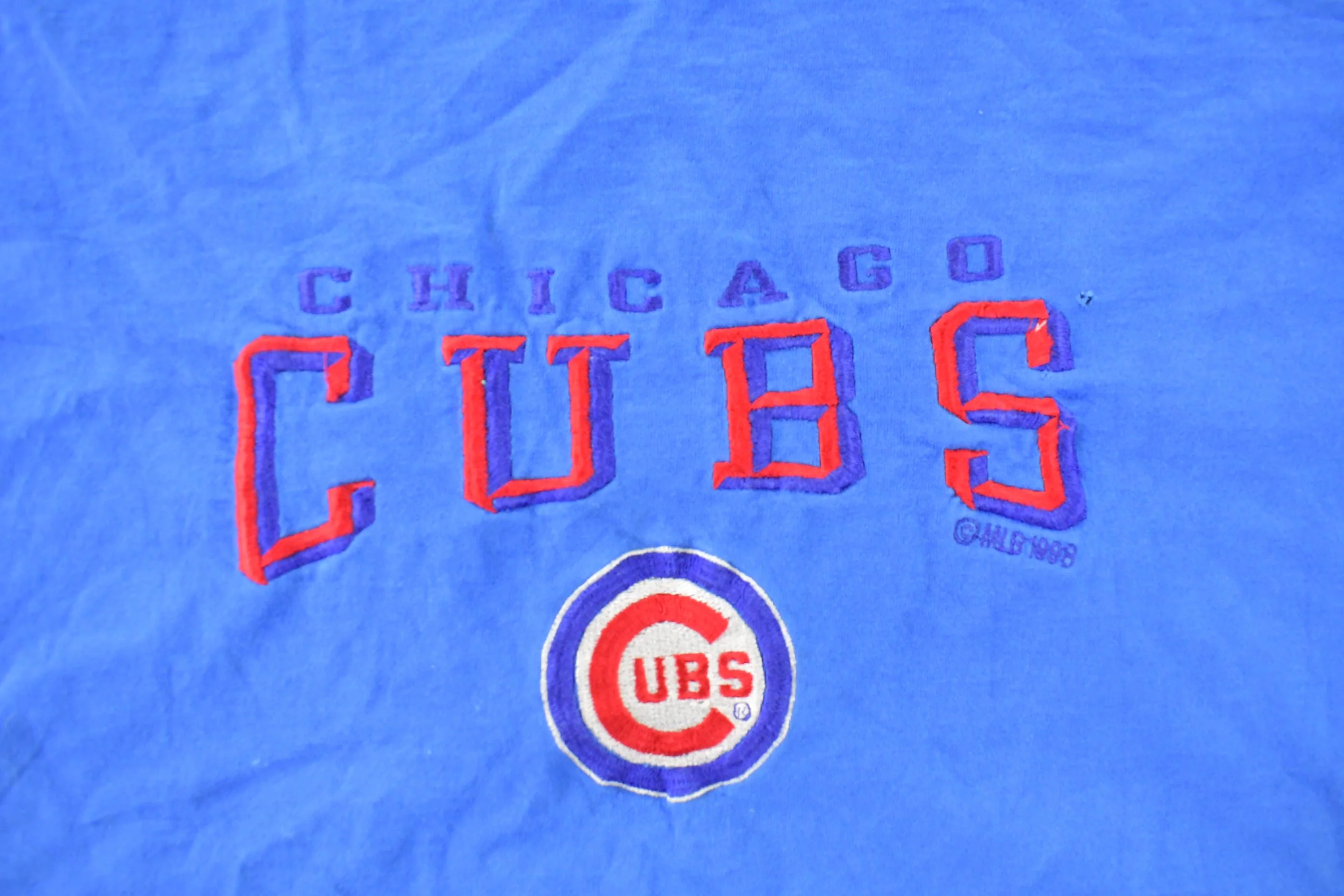 Vintage 1990s Chicago Cubs MLB Embroidered T-Shirt Men's 2XL - Image 3