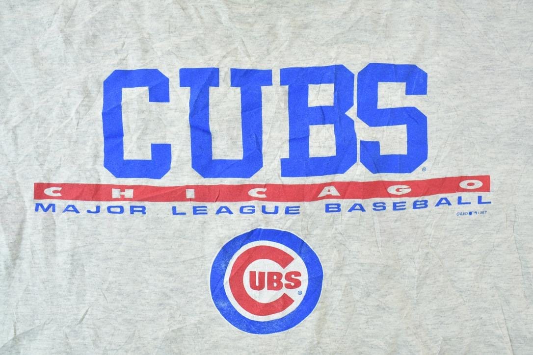 Vintage 1990s Chicago Cubs MLB Graphic T-Shirt Men's XL - Image 4