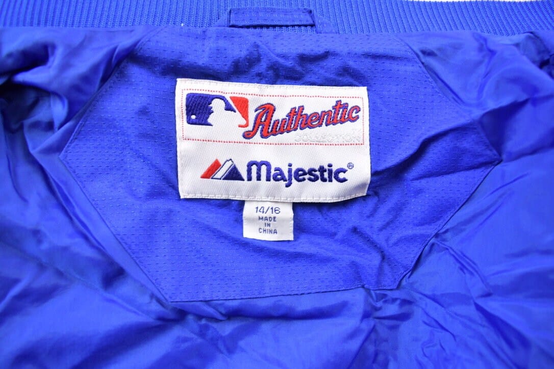 Vintage 1990s Chicago Cubs MLB Majestic Windbreaker Baseball Sportswear Youth Large - Image 6