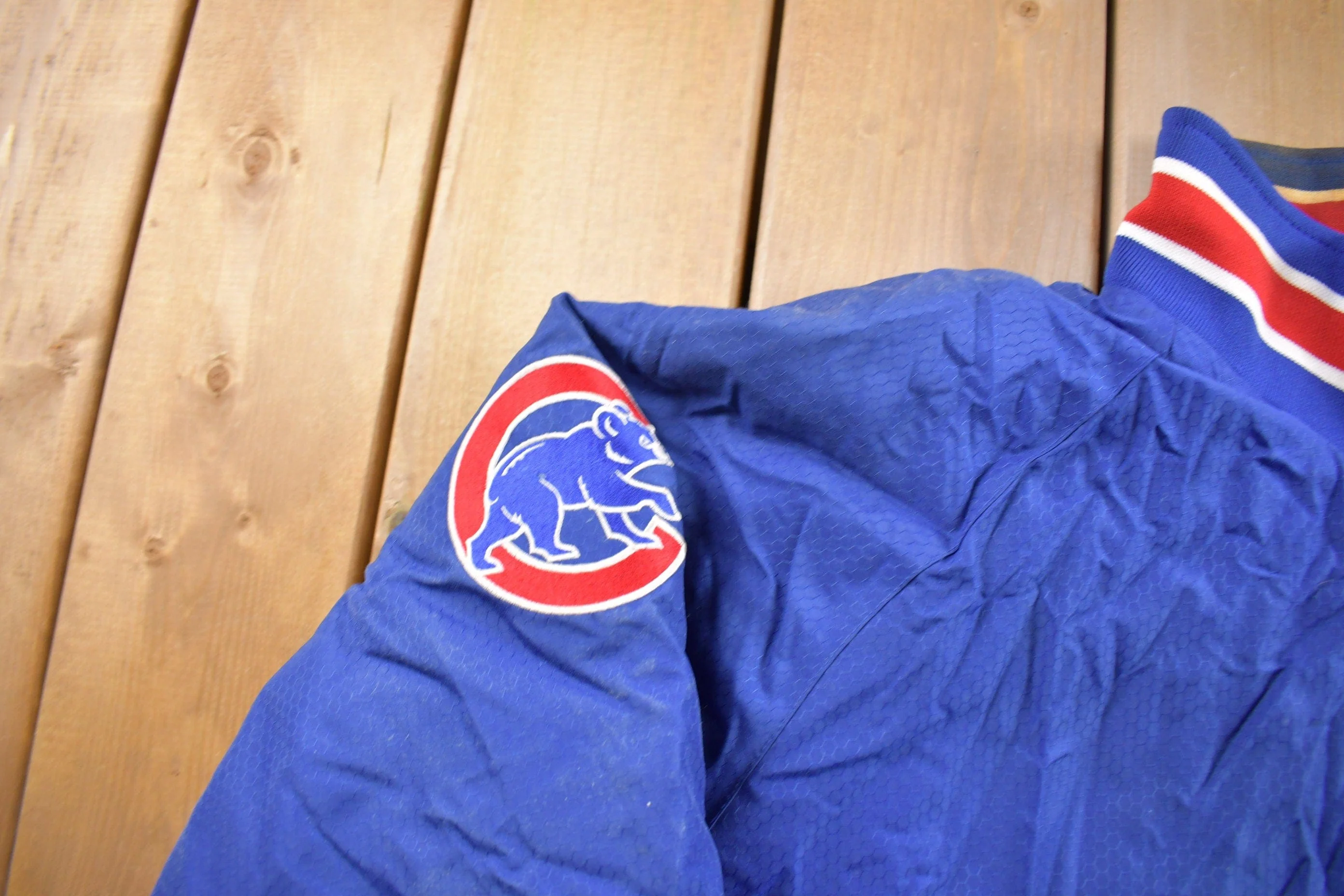 Vintage 1990s Chicago Cubs MLB Majestic Windbreaker Men's 2XL - Image 5