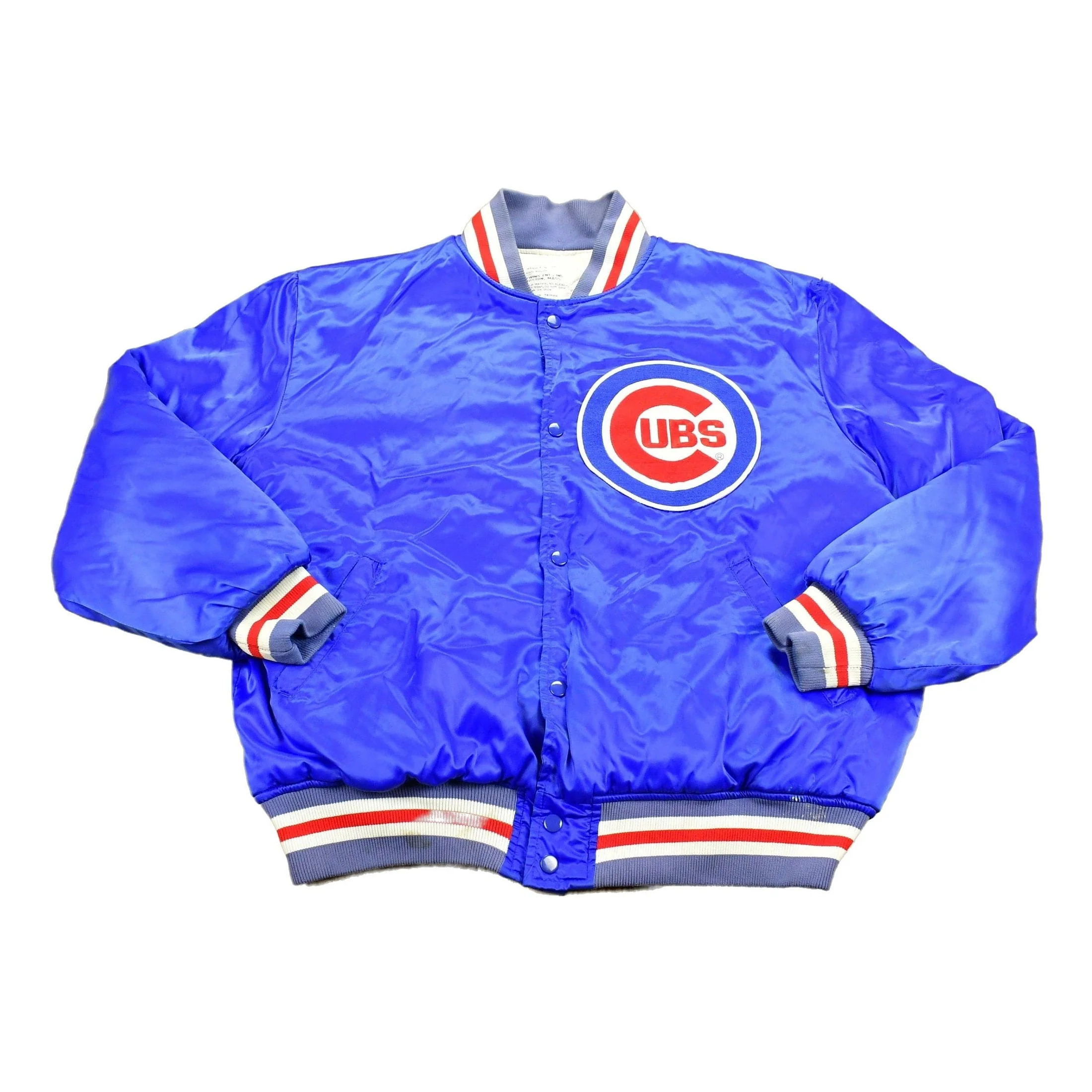 Vintage 1990s Chicago Cubs MLB Satin Jacket Jacket Men's 2XL