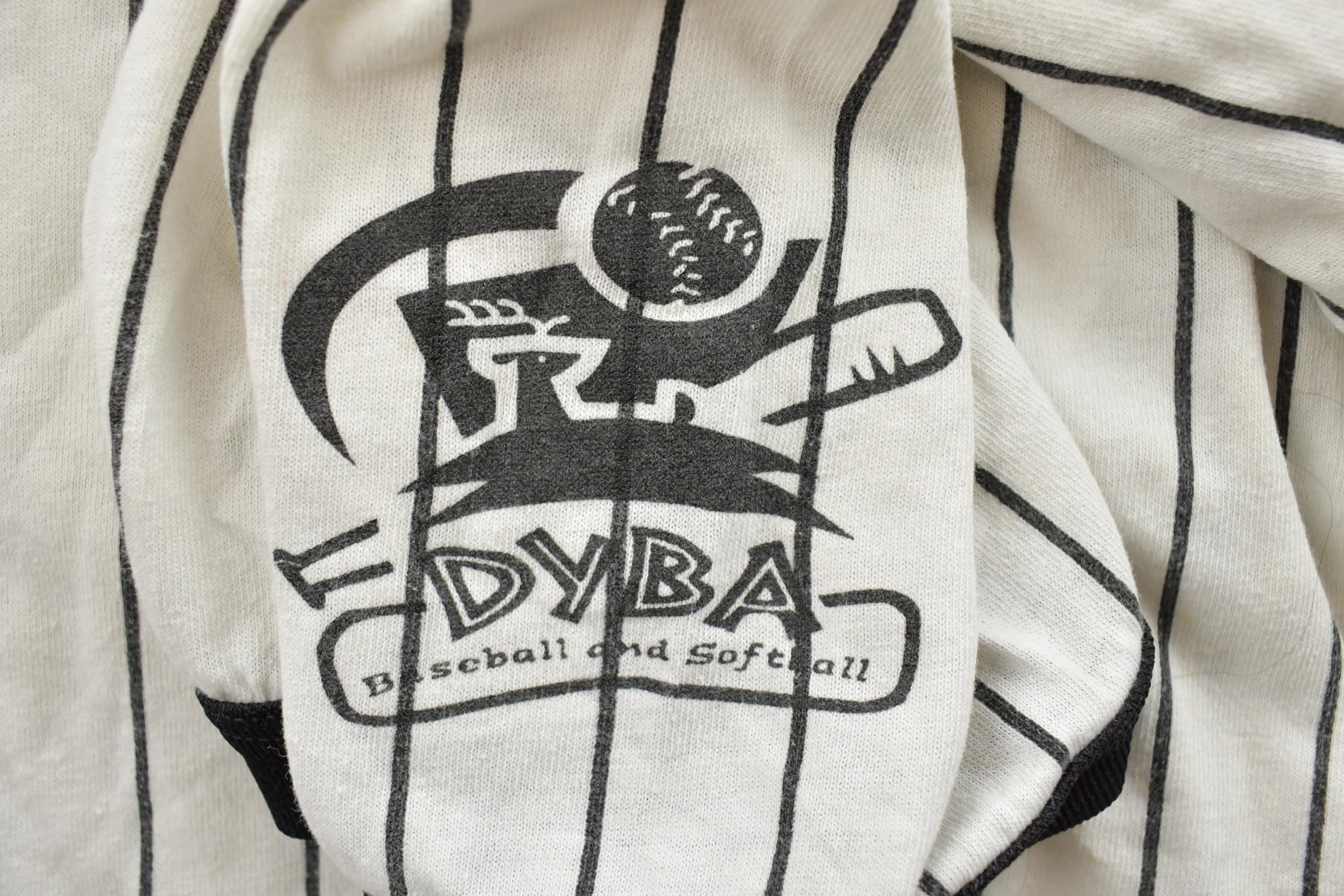 Vintage 1990s Chicago White Sox Striped MLB Baseball Majestic Graphic T-Shirt Men's Medium - Image 6