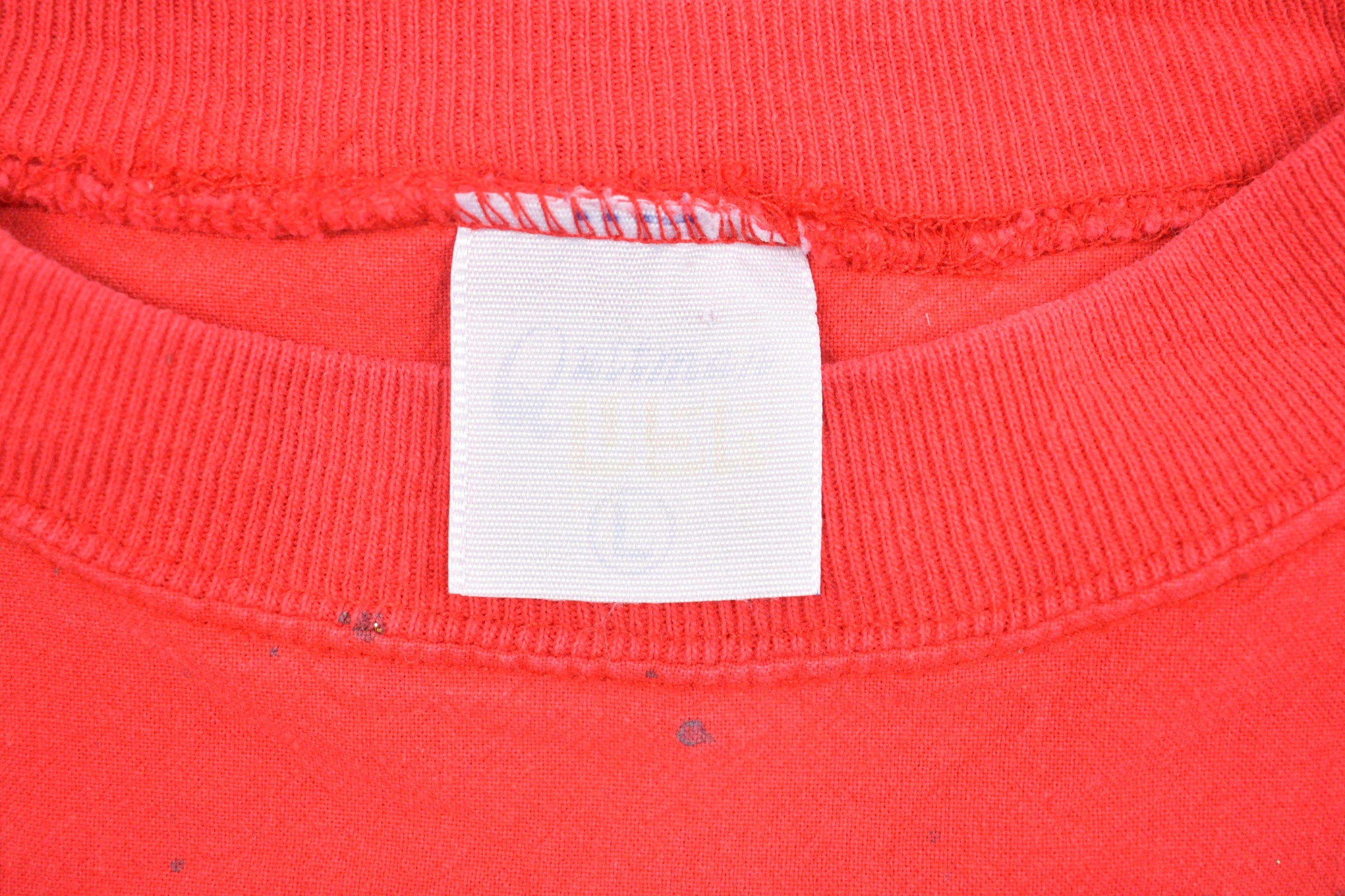 Vintage 1990s Christmas Wreath Crewneck Sweatshirt Men's Large - Image 3