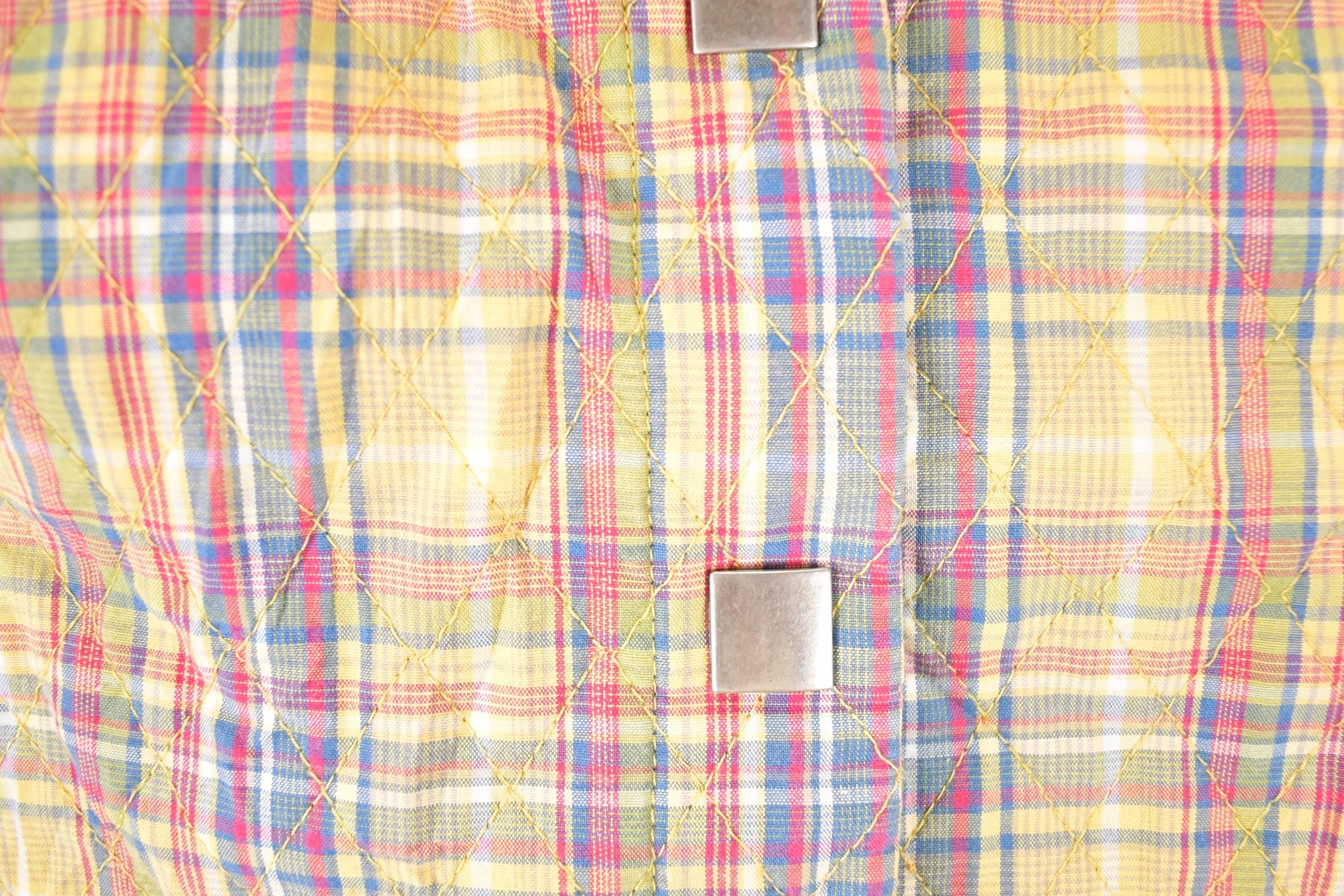 Vintage 1990s Christopher And Banks Plaid Lined Button Up Vest Men's M - Image 3
