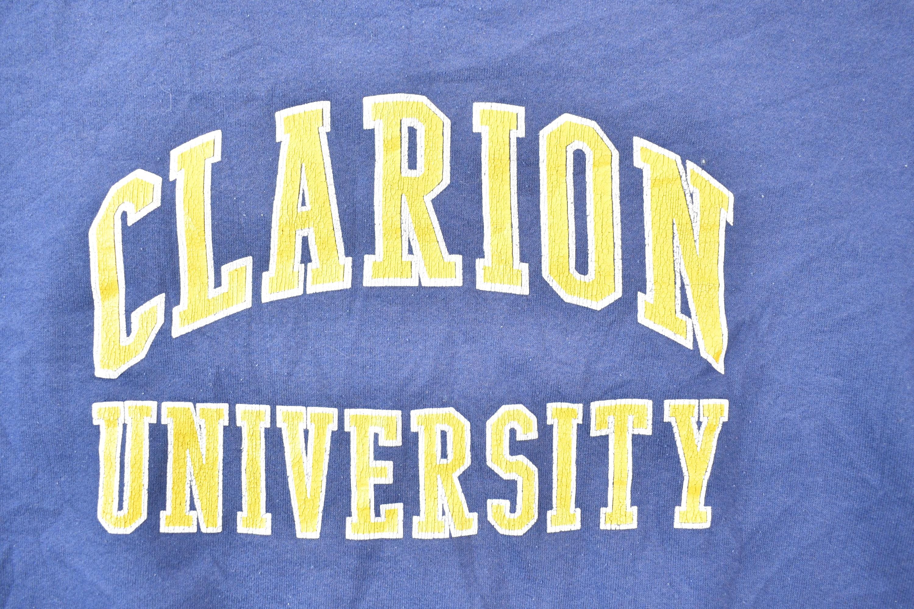 Vintage 1990s Clarion University Collegiate Heavy Cotton Crewneck Men's M - Image 4
