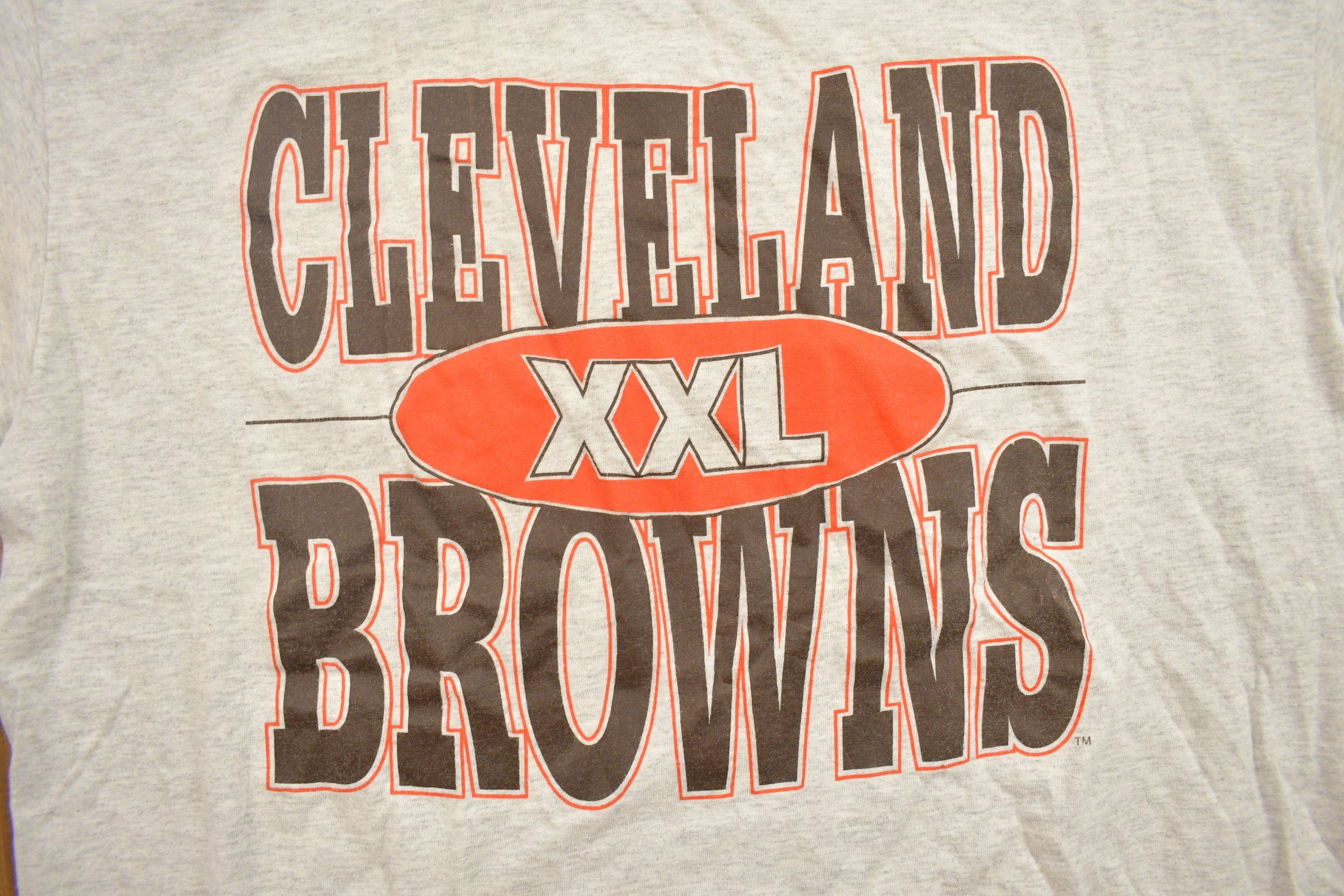 Vintage 1990s Cleveland Browns Champion NFL Graphic T-ShirtMen's XL - Image 3