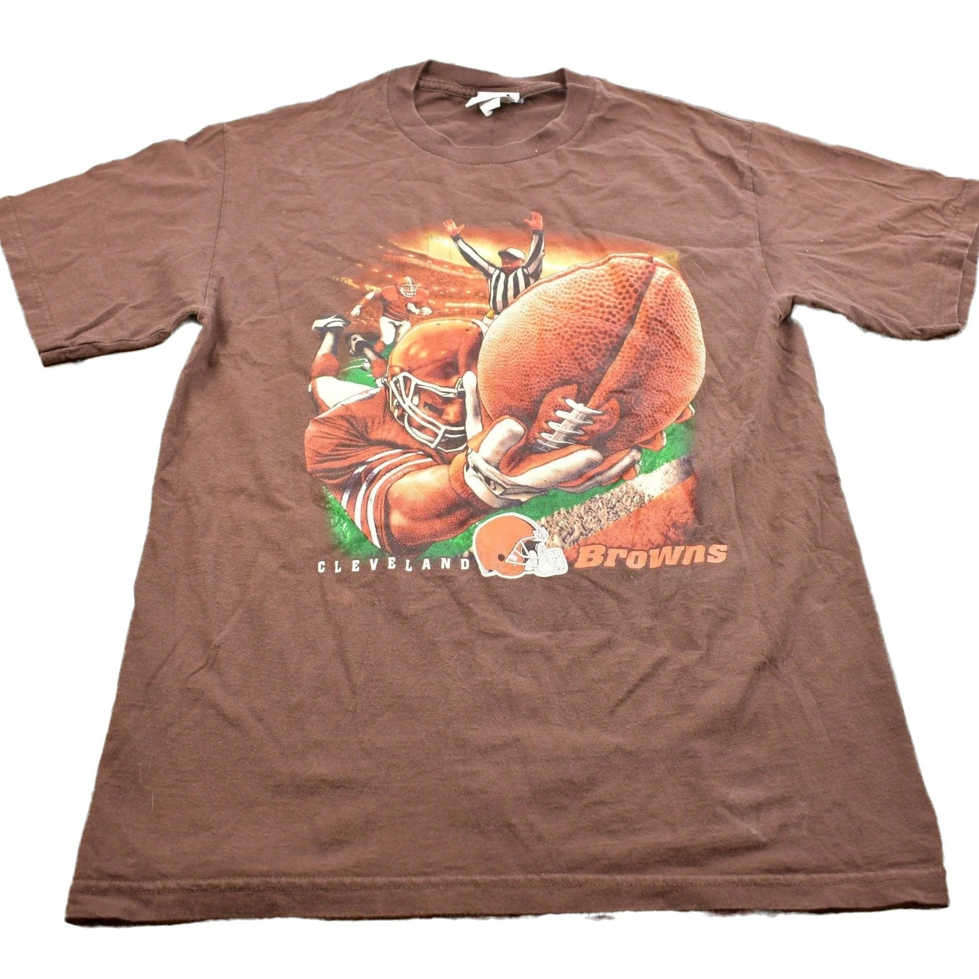 Vintage 1990s Cleveland Browns Football NFL Graphic T Shirt Men's Large