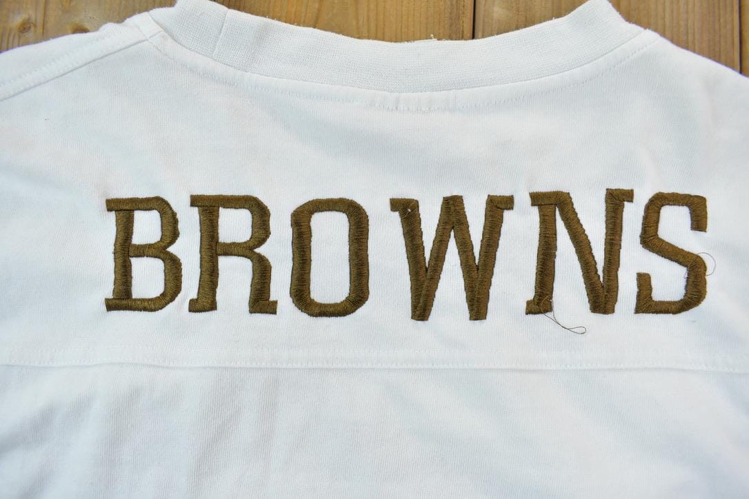 Vintage 1990s Cleveland Browns NFL Crewneck Men's XL - Image 4