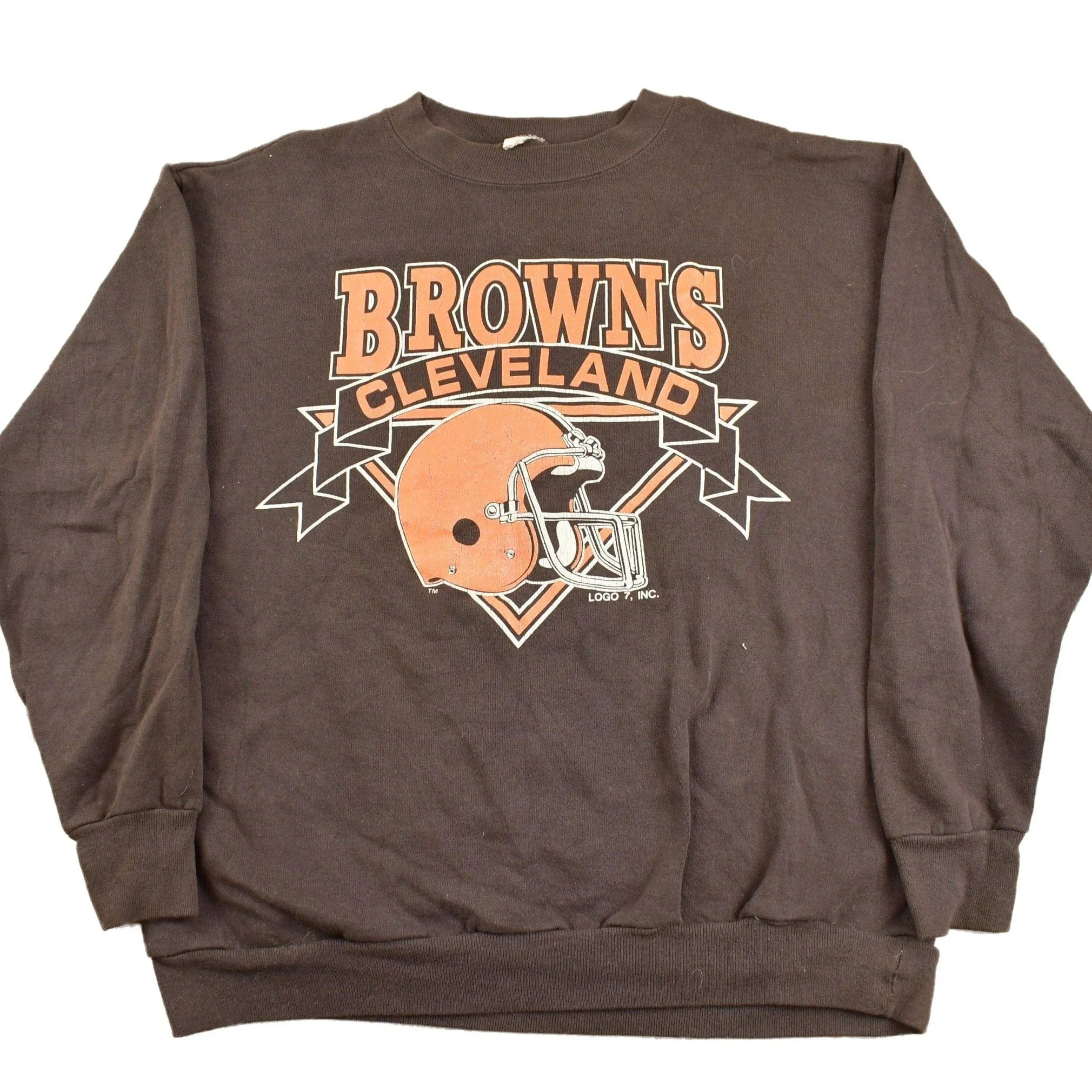 Vintage 1990s Cleveland Browns NFL Crewneck Sweatshirt Men's XL
