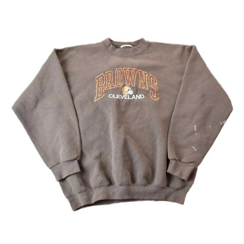 Vintage 1990s Cleveland Browns NFL Crewneck Sweatshirt Men's Large