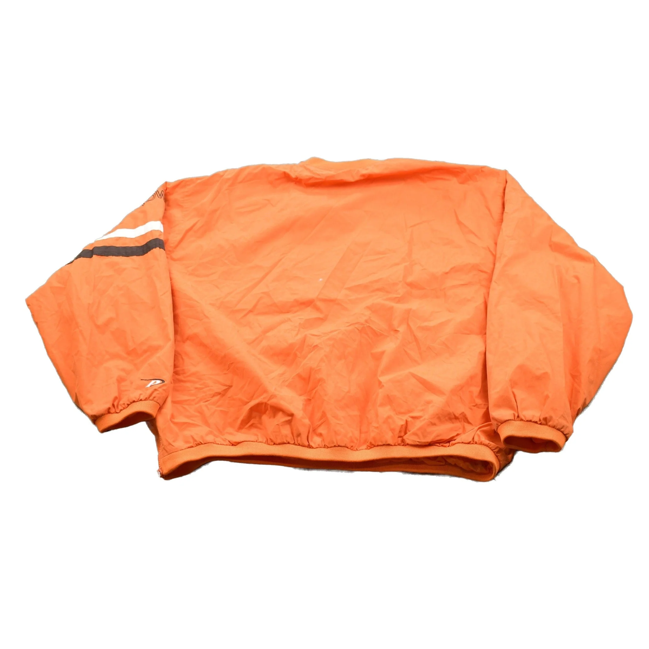 Vintage 1990s Cleveland Browns NFL Pullover Windbreaker Jacket Men's 2XL - Image 2