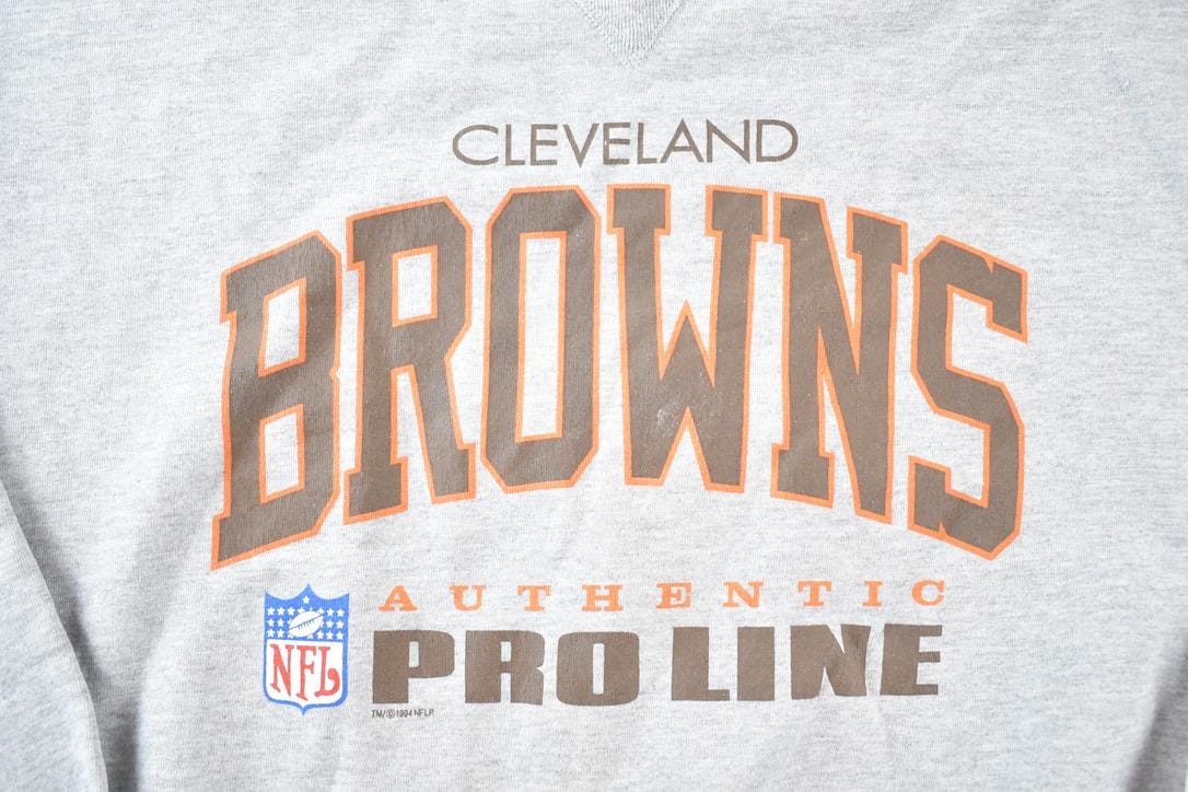 Vintage 1990s Cleveland Browns Pro Line NFL Crewneck Sweatshirt Men's L - Image 3