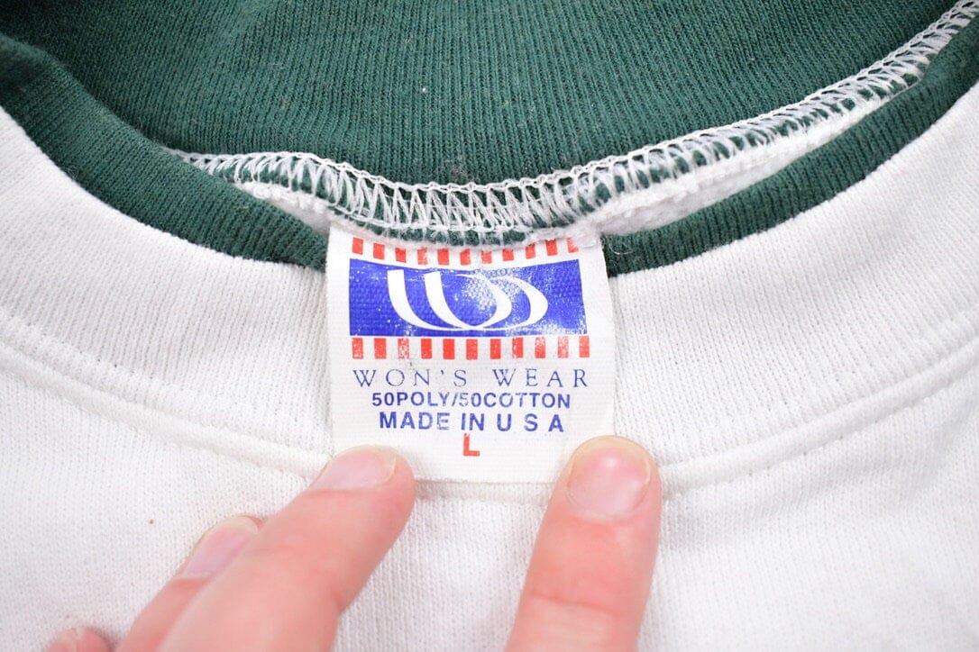 Vintage 1990s Clover Theme Crewneck Sweatshirt Men's Small - Image 3