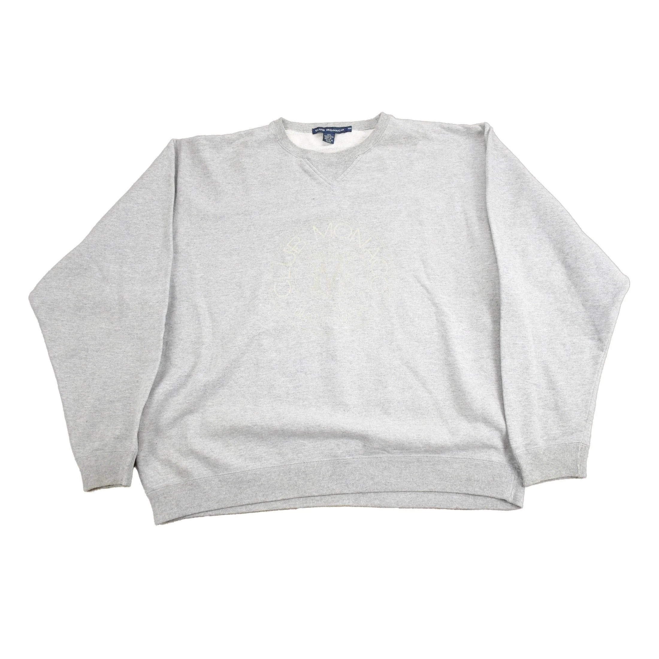 Vintage 1990s Club Monaco Crewneck Sweatshirt Men's Medium