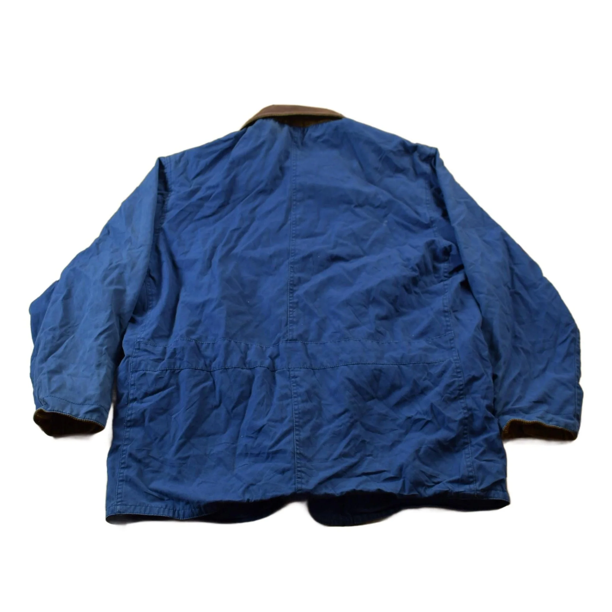 Vintage 1990s Club Room Chore Coat Leather Collar Jacket Men's Large - Image 2