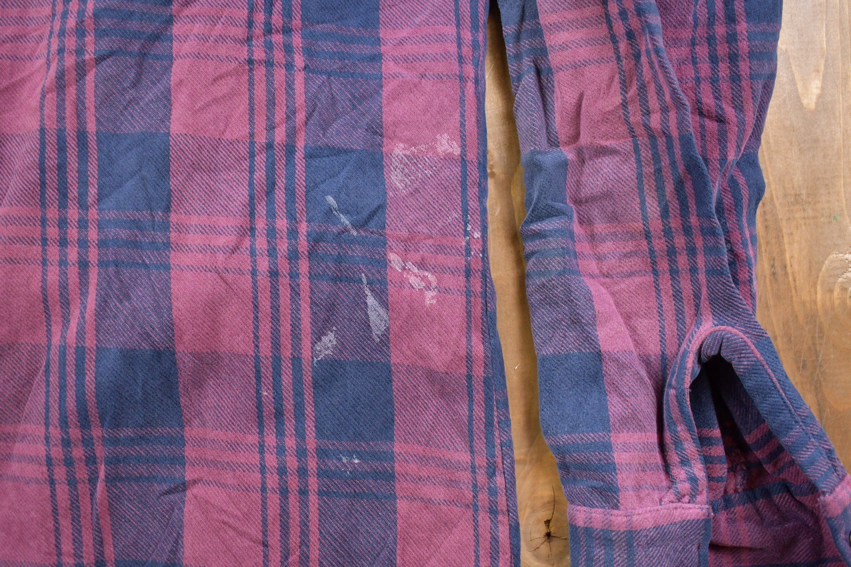 Vintage 1990s Codet Plaid Button Up Shirt Men's XL - Image 3