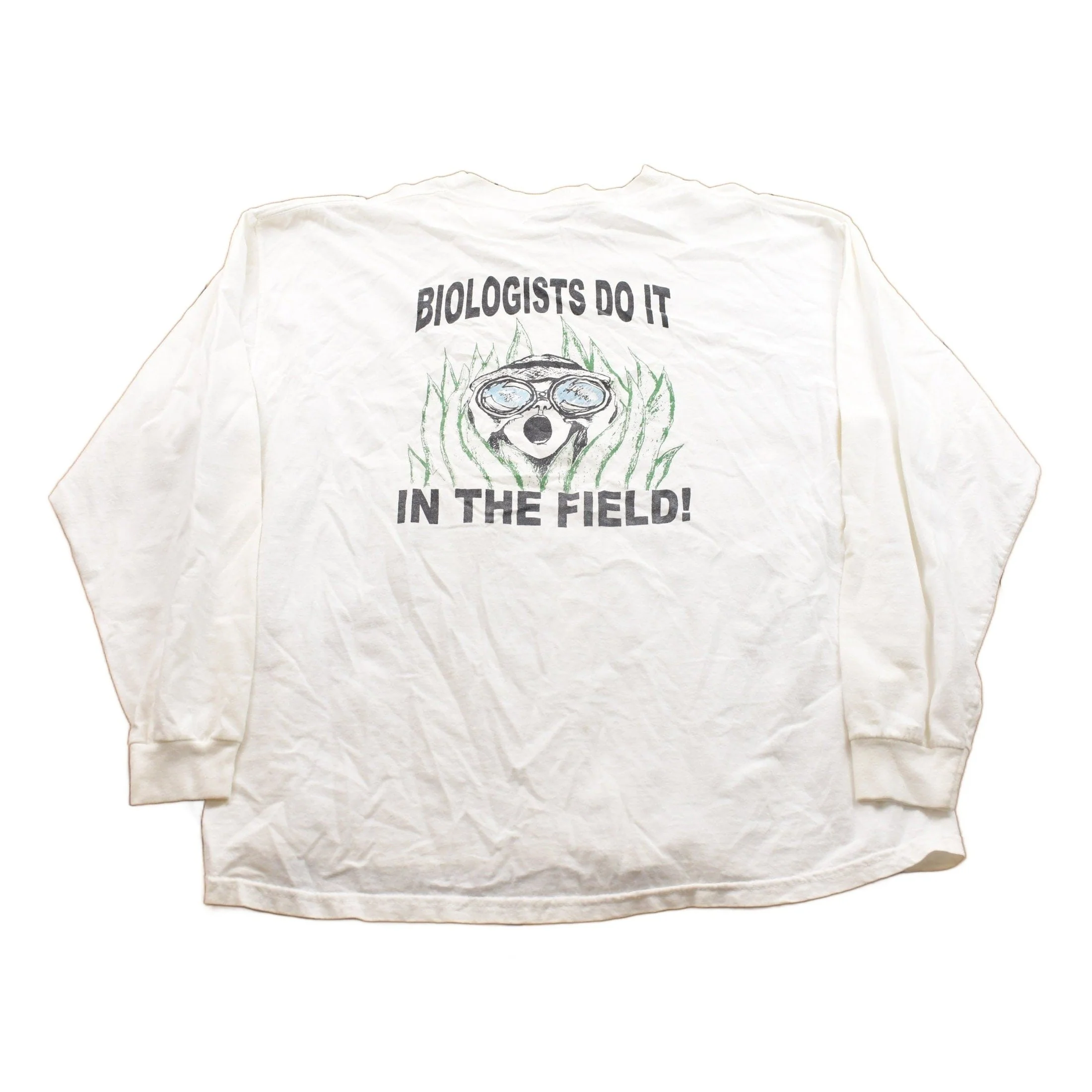 Vintage 1990s College Biology Crewneck Sweatshirt Men's XL