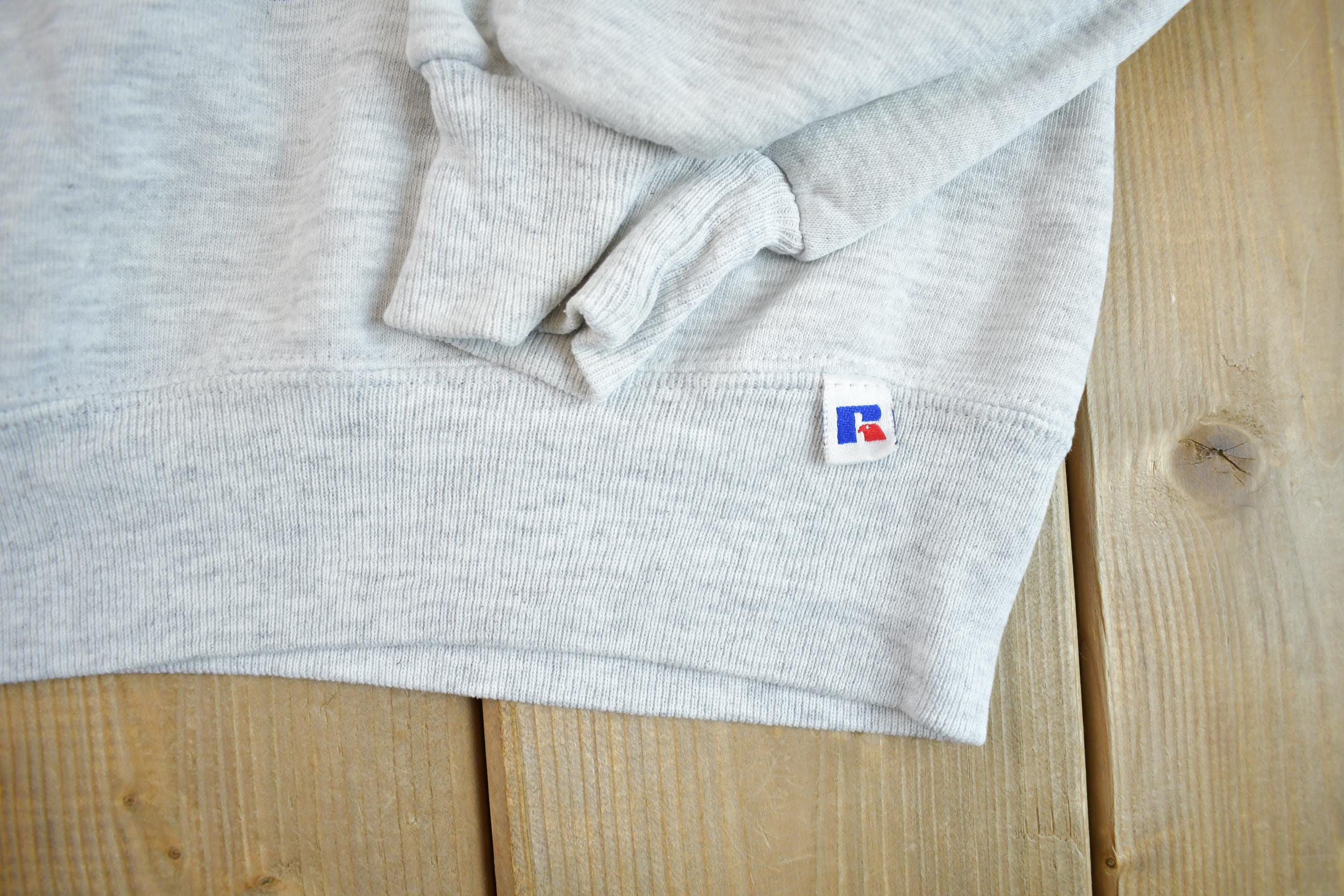 Vintage 1990s Collegiate Russell Crewneck Sweatshirt Men's M - Image 4