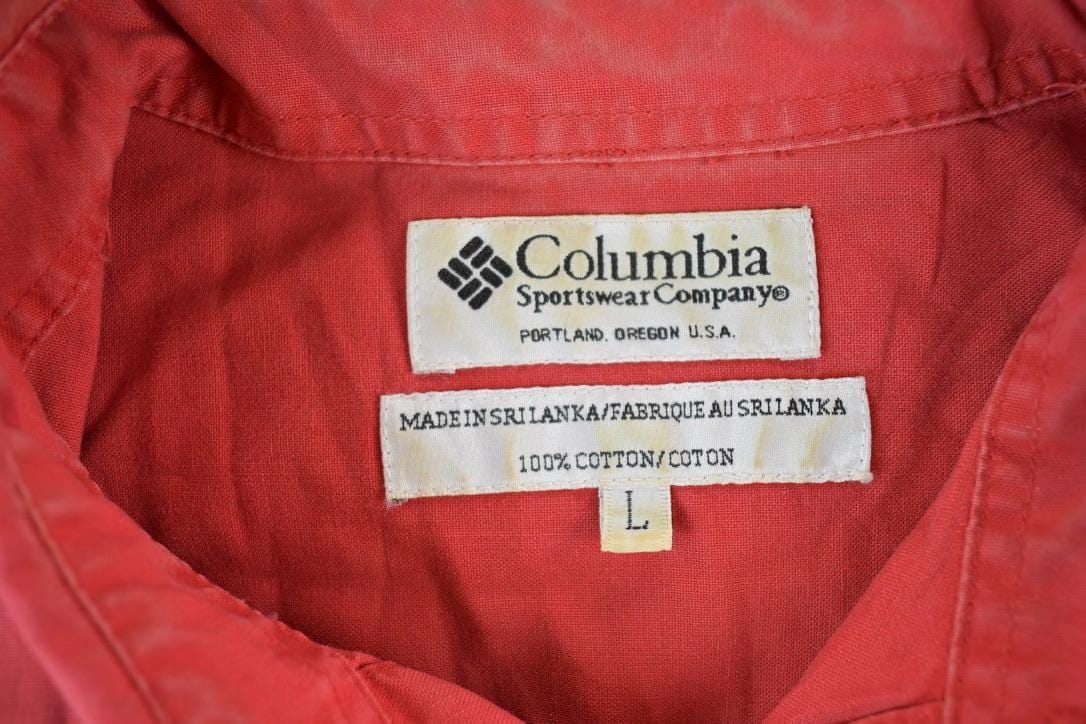 Vintage 1990s Columbia Button Up Western Style Style Shirt Men's Large - Image 3