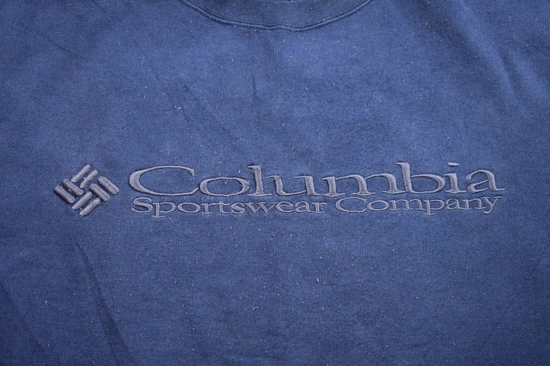 Vintage 1990s Columbia Crewneck Sweatshirt Men's Large - Image 4