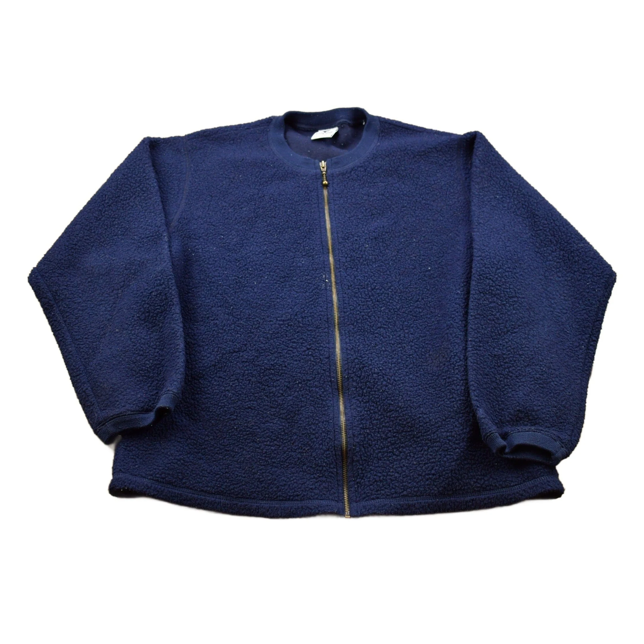Vintage 1990s Columbia Fleece Bomber Style Sweater Men's MMen's Medium