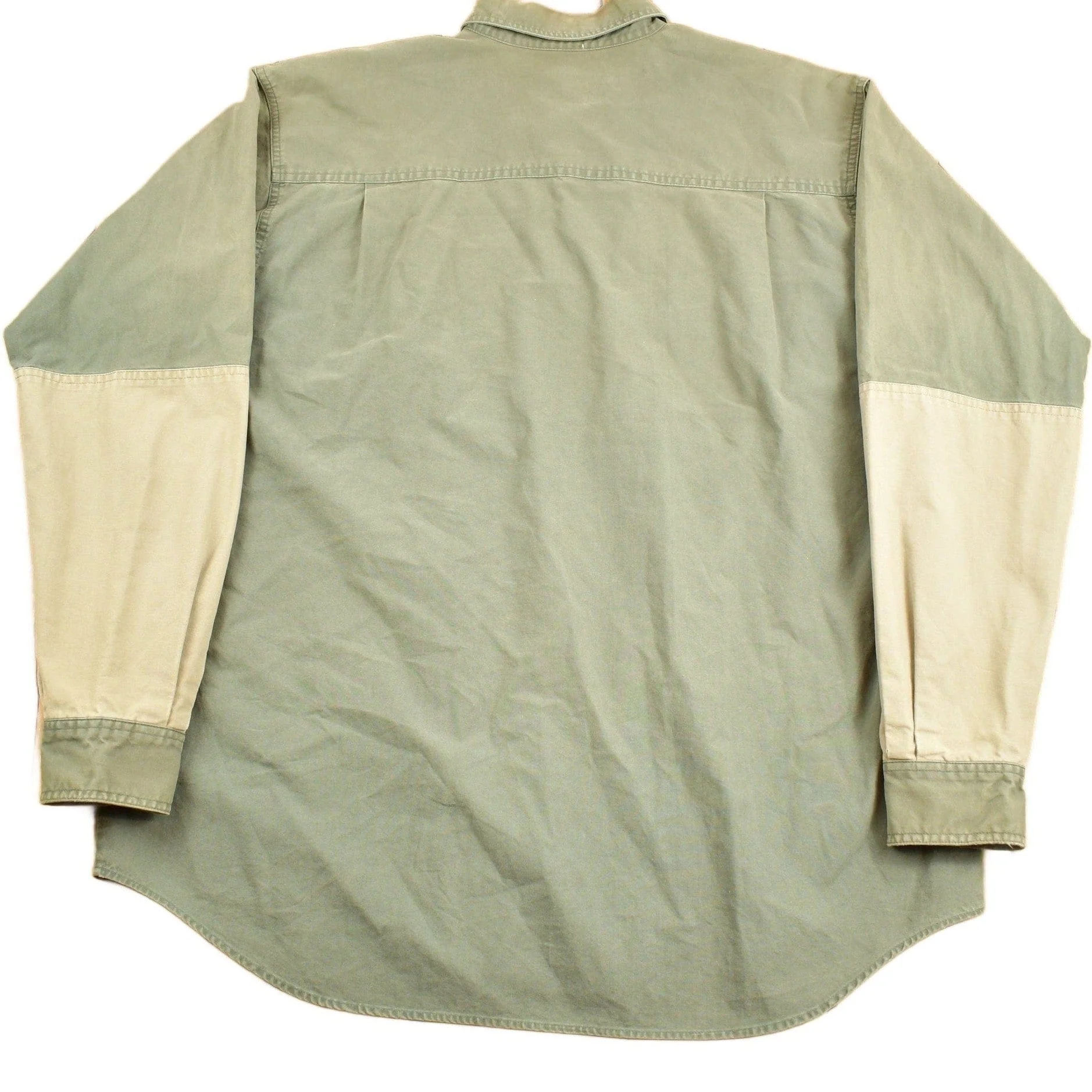 Vintage 1990s Columbia Green Button Up Shirt Men's XL - Image 2