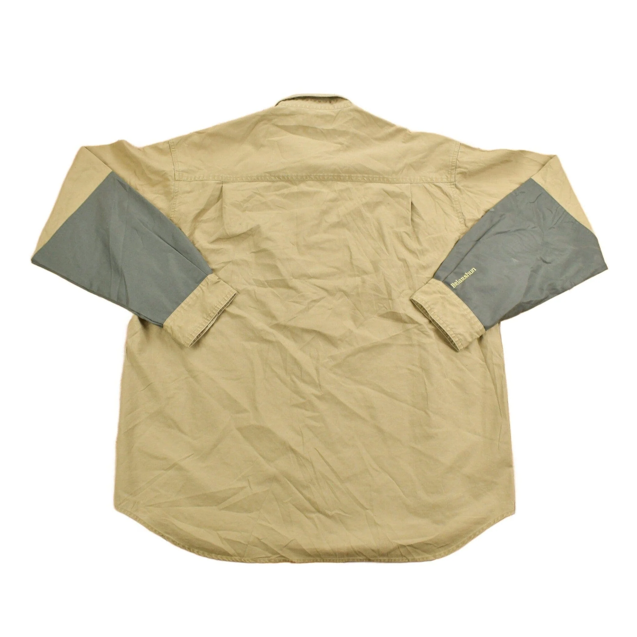 Vintage 1990s Columbia Green Khaki Button Up Shirt Men's XL - Image 2