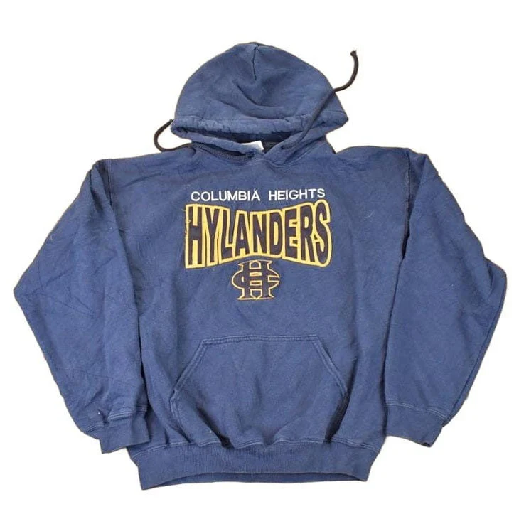 Vintage 1990s Columbia Hylanders Embroidered University Hoodie Sweater Men's M