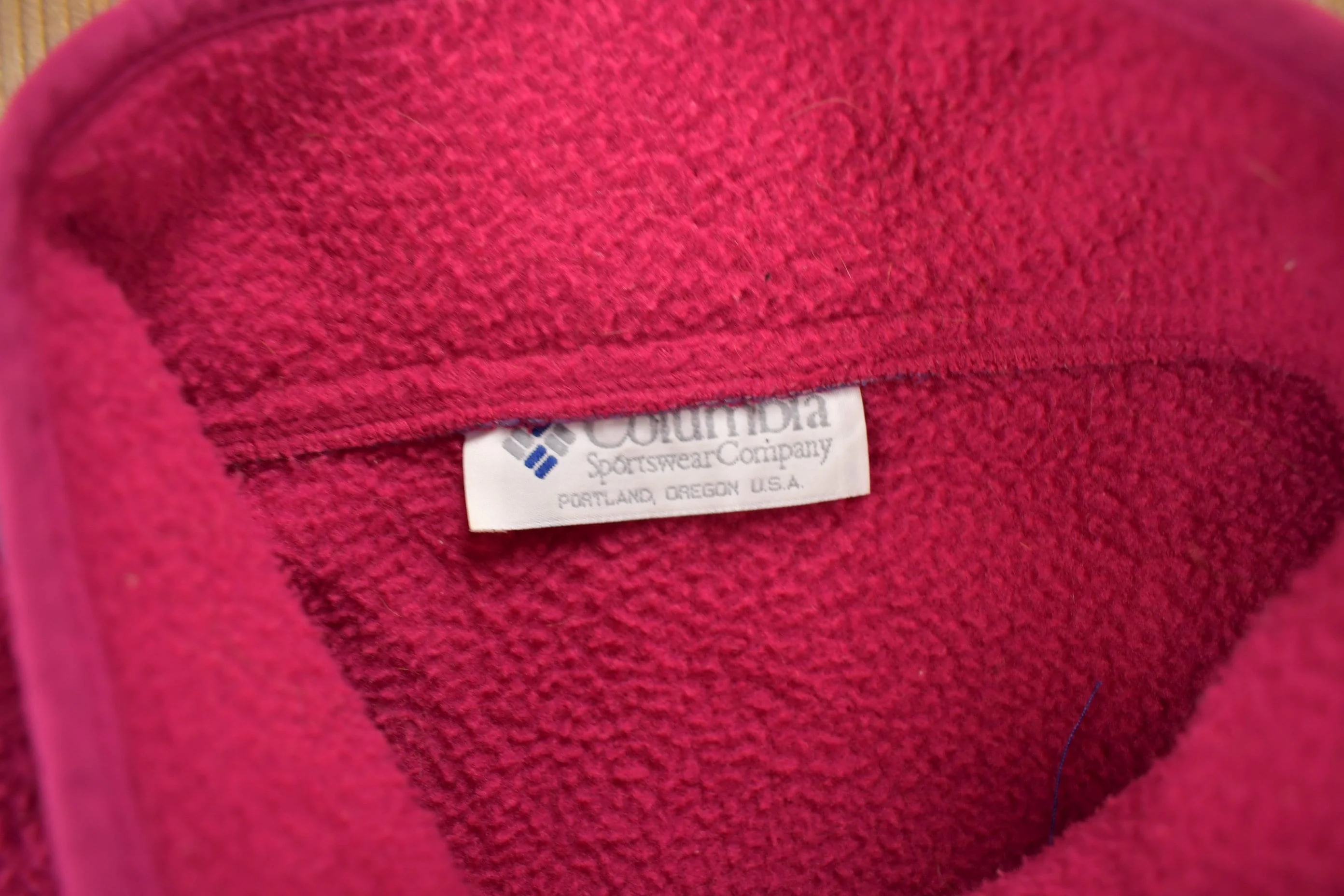 Vintage 1990s Columbia Pink T Snap Fleece Sweatshirt - Image 6