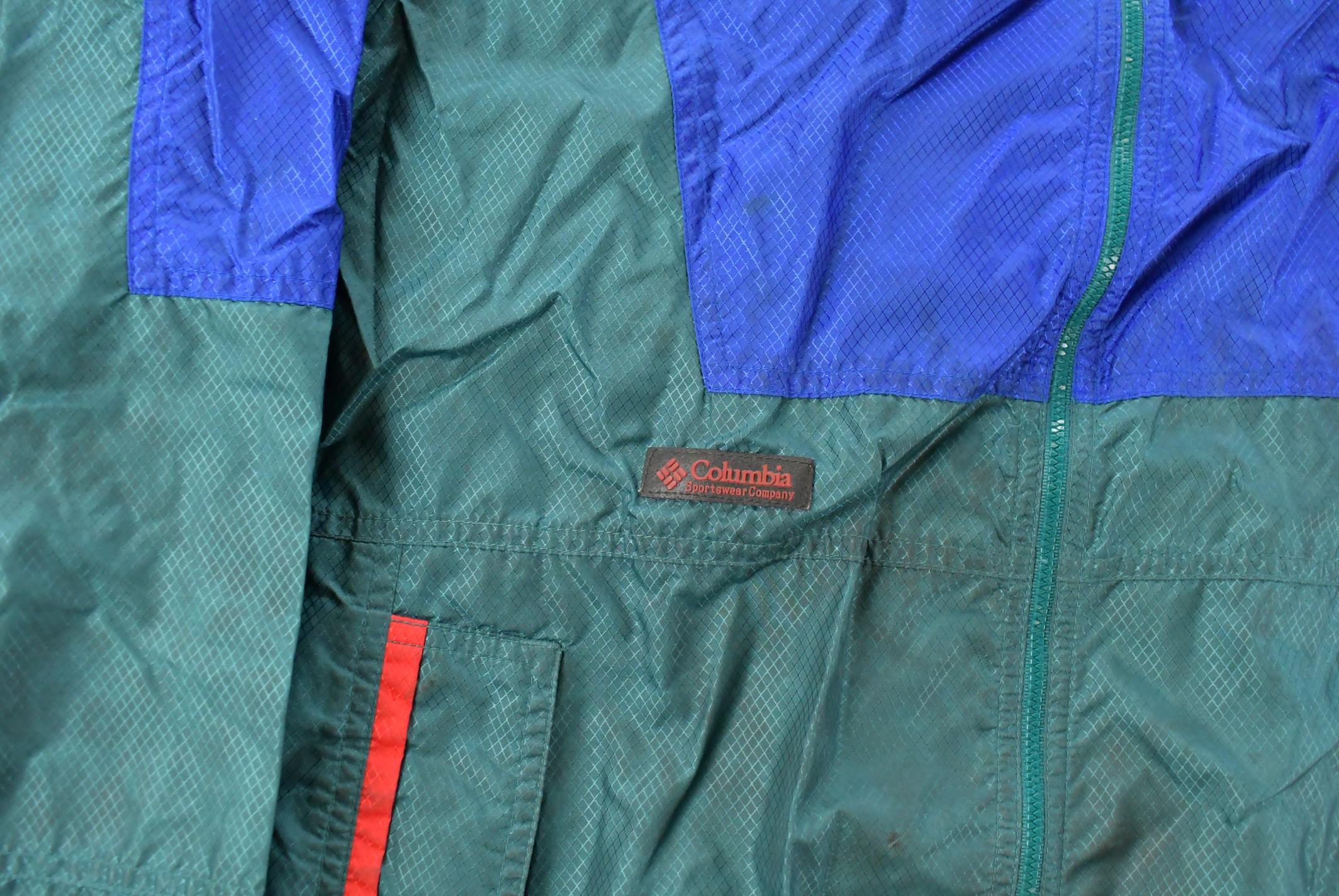 Vintage 1990s Columbia Sportswear Full Zip Windbreaker Jacket Men's Medium - Image 3