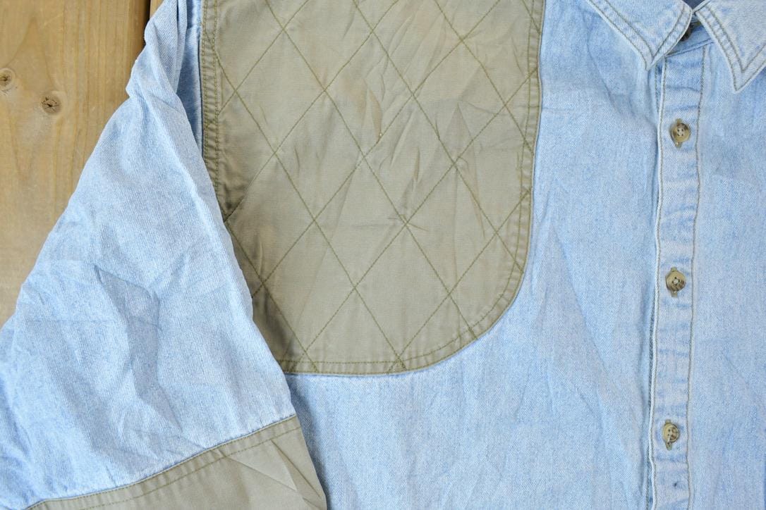 Vintage 1990s Columbia Western Button Up Shirt Men's Large - Image 4