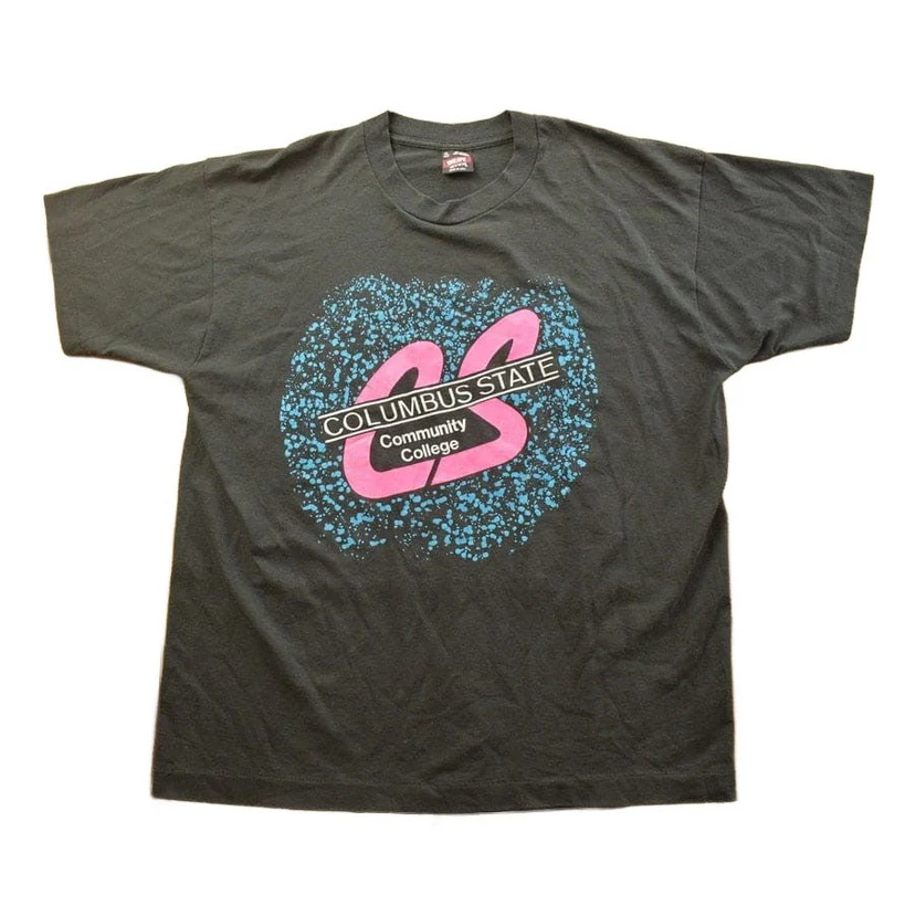 Vintage 1990s Columbus State Community College T-Shirt Men's XL