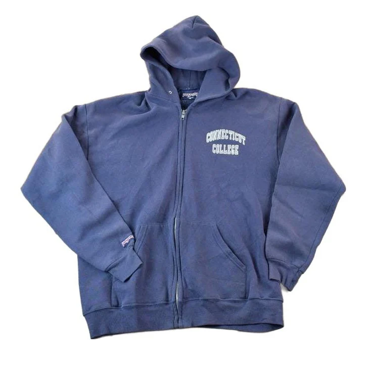 Vintage 1990s Connecticut College Jansport Collegiate Zip Up Hoodie Men's Medium