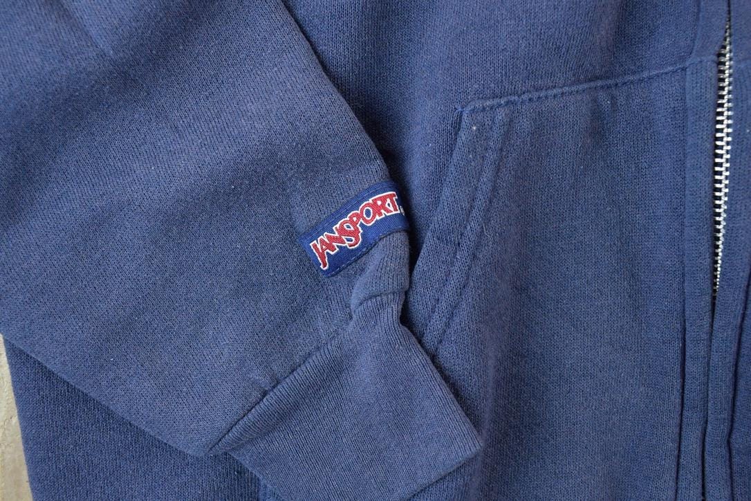 Vintage 1990s Connecticut College Jansport Collegiate Zip Up Hoodie Men's Medium - Image 4