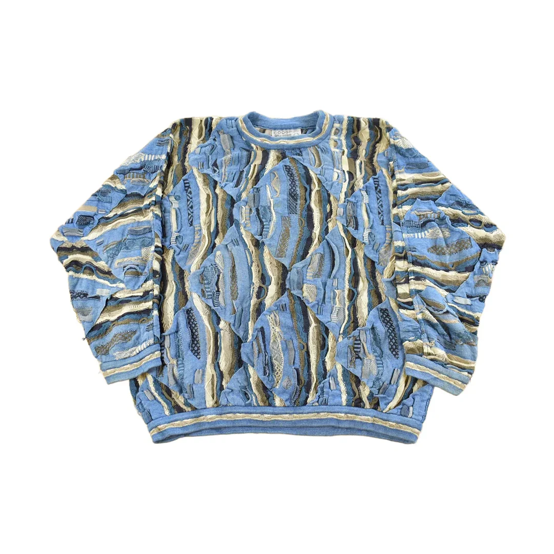 Vintage 1990s Coogi Blues Knit Sweater Men's XL
