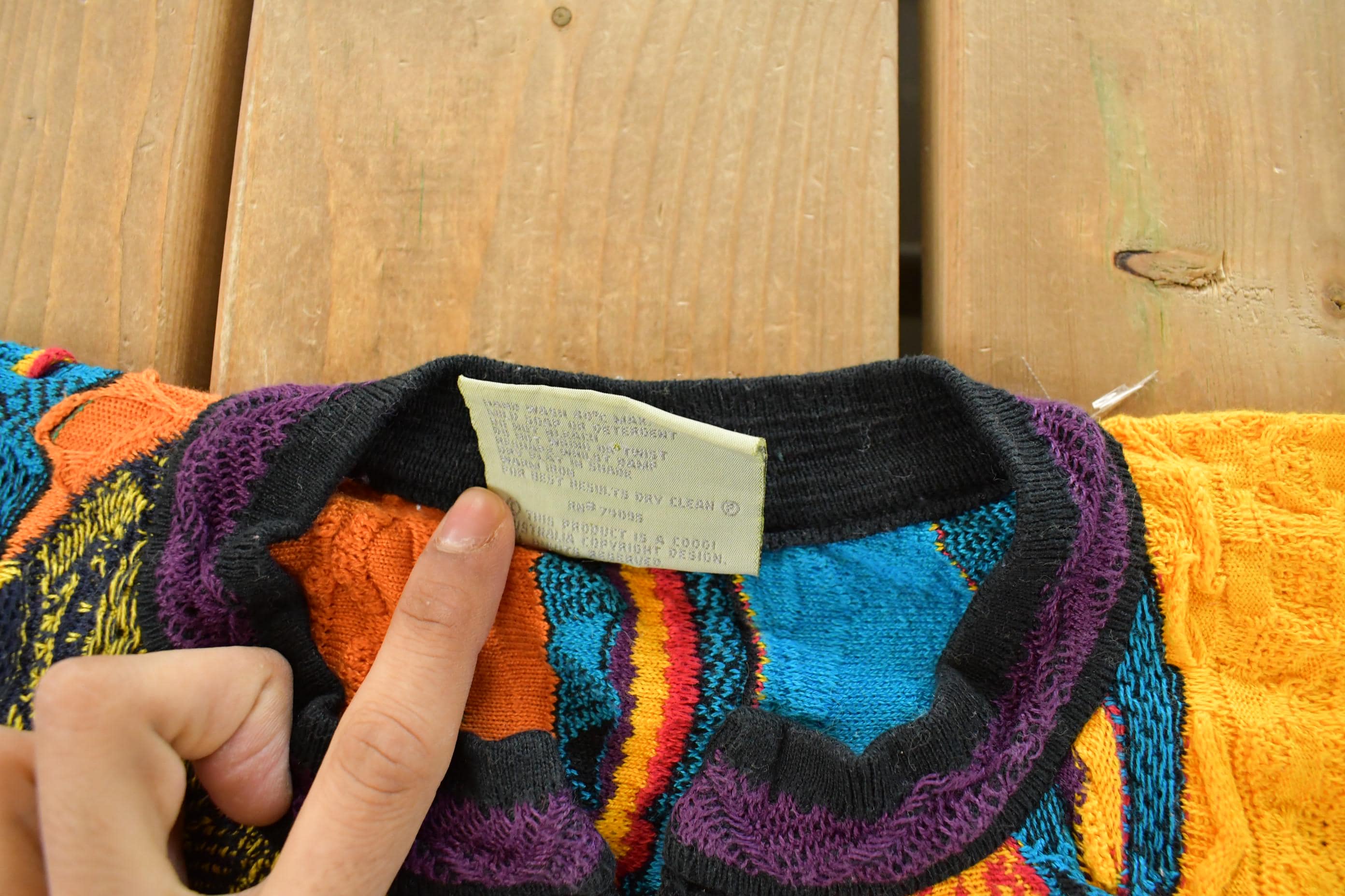 Vintage 1990s Coogi Quarter Zip 3D Knit Abstract Crewneck Sweater Women's S - Image 5