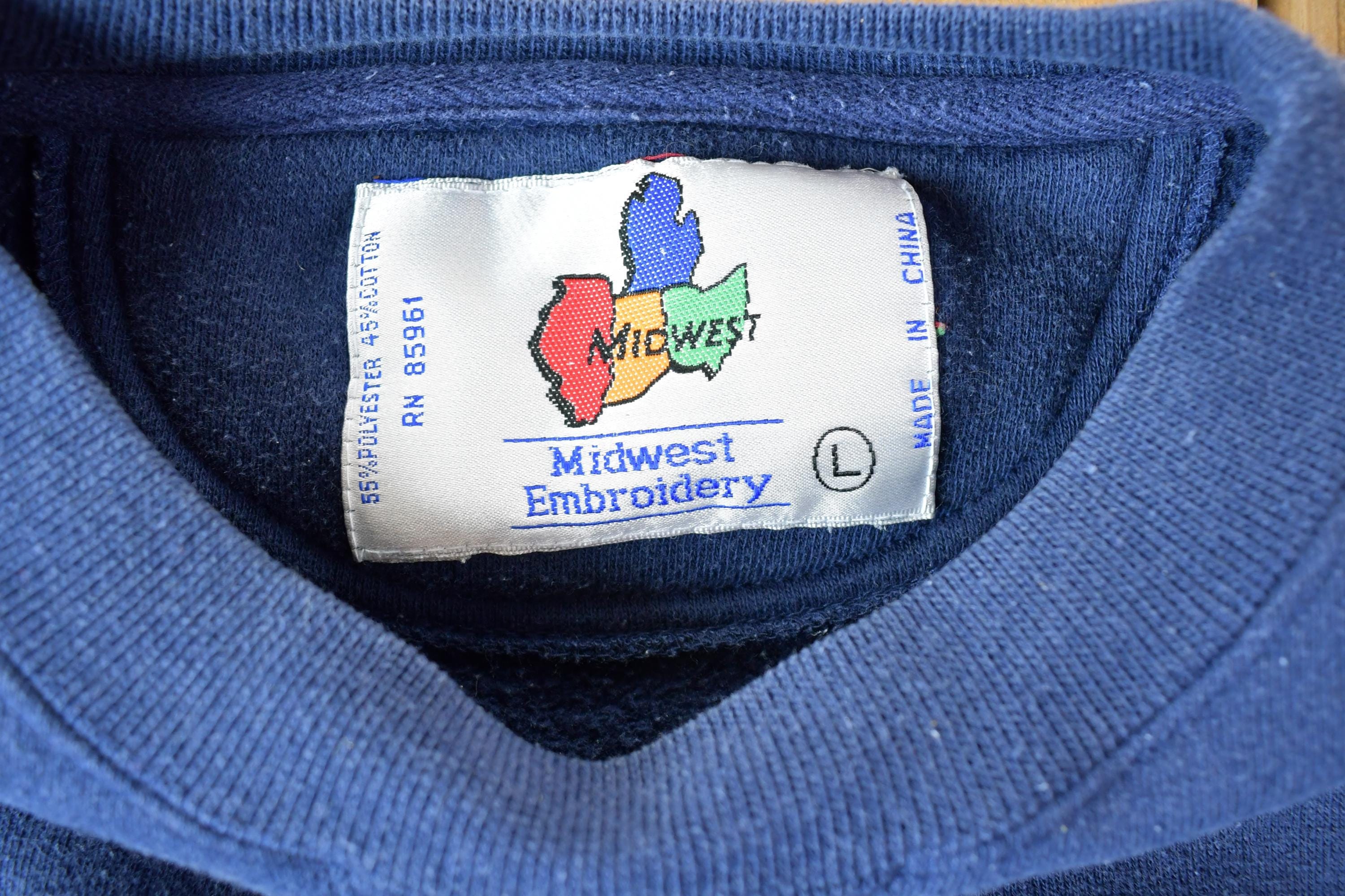 Vintage 1990s Cooperstown NY MLB Heavyweight Crewneck Sweatshirt Men's Large - Image 3