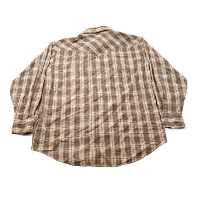 Vintage 1990s Country Shirt Works Plaid Button Up Western Shirt Men's Large - Image 2
