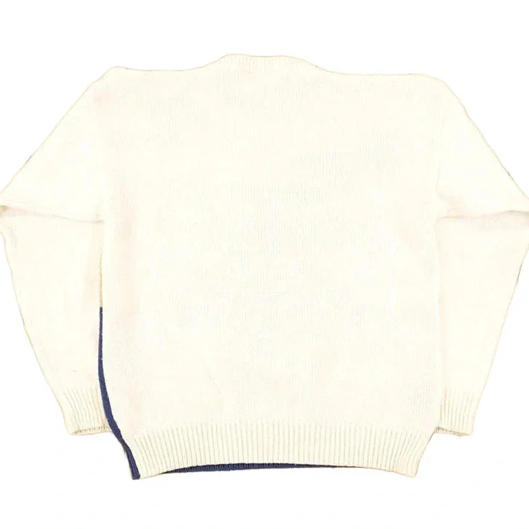 Vintage 1990s Country Suburbans AOP Farm Theme Embroidered Knit Crewneck Sweater Men's S - Image 2