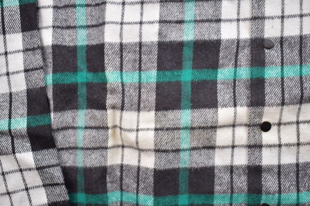 Vintage 1990s Country Wear Plaid Flannel Button Up Shirt Men's Large - Image 5