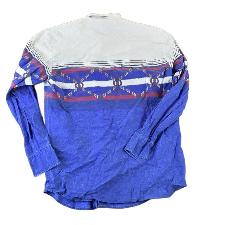 Vintage 1990s Cowboys Turtle Unique Western Button Up Shirt Men's Large - Image 2