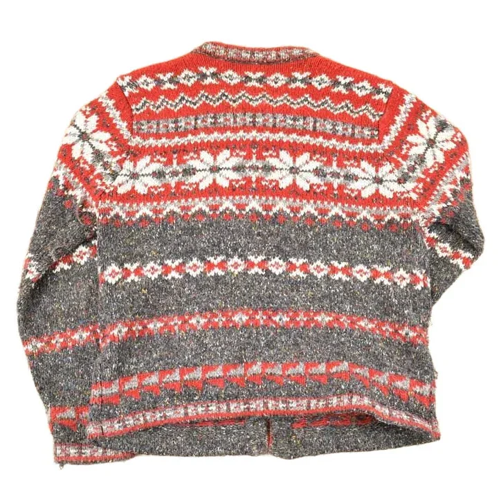 Vintage 1990s Croft & Barrow Abstract Clasp Knit Cardigan Sweater Women's M - Image 2