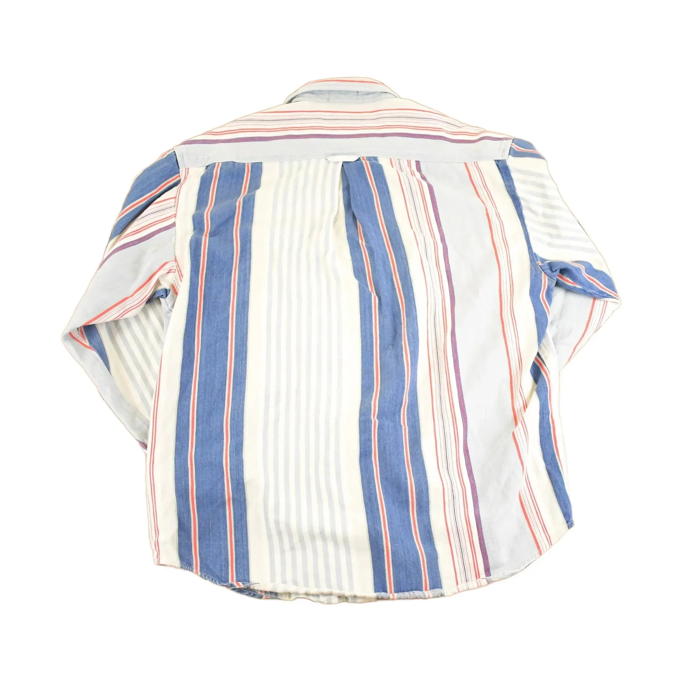 Vintage 1990s Croft & Barrow Striped Button Up Shirt Men's M - Image 2